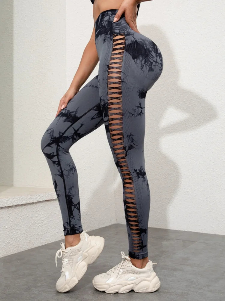 Tie-Dye High-Waist Workout Leggings