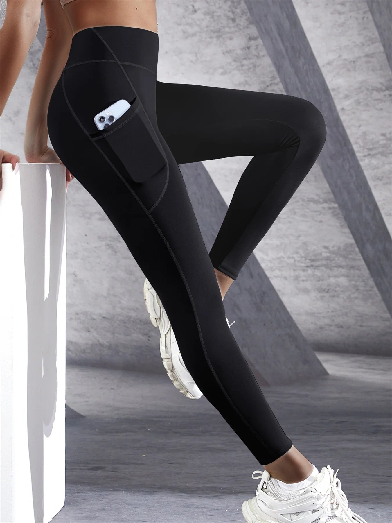 High-Waist Stretch Fitness Pants