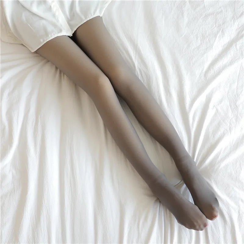High-Waist Fleece-Lined Warm Tights