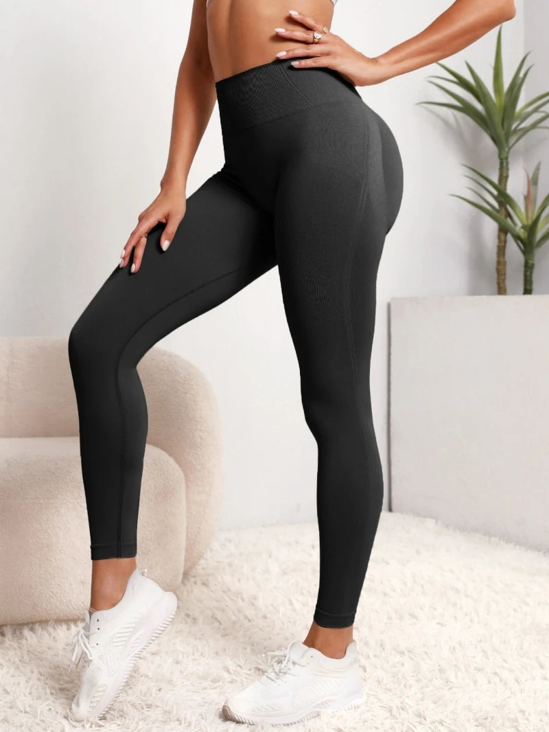 High-Waist Yoga Leggings with Hip Lift