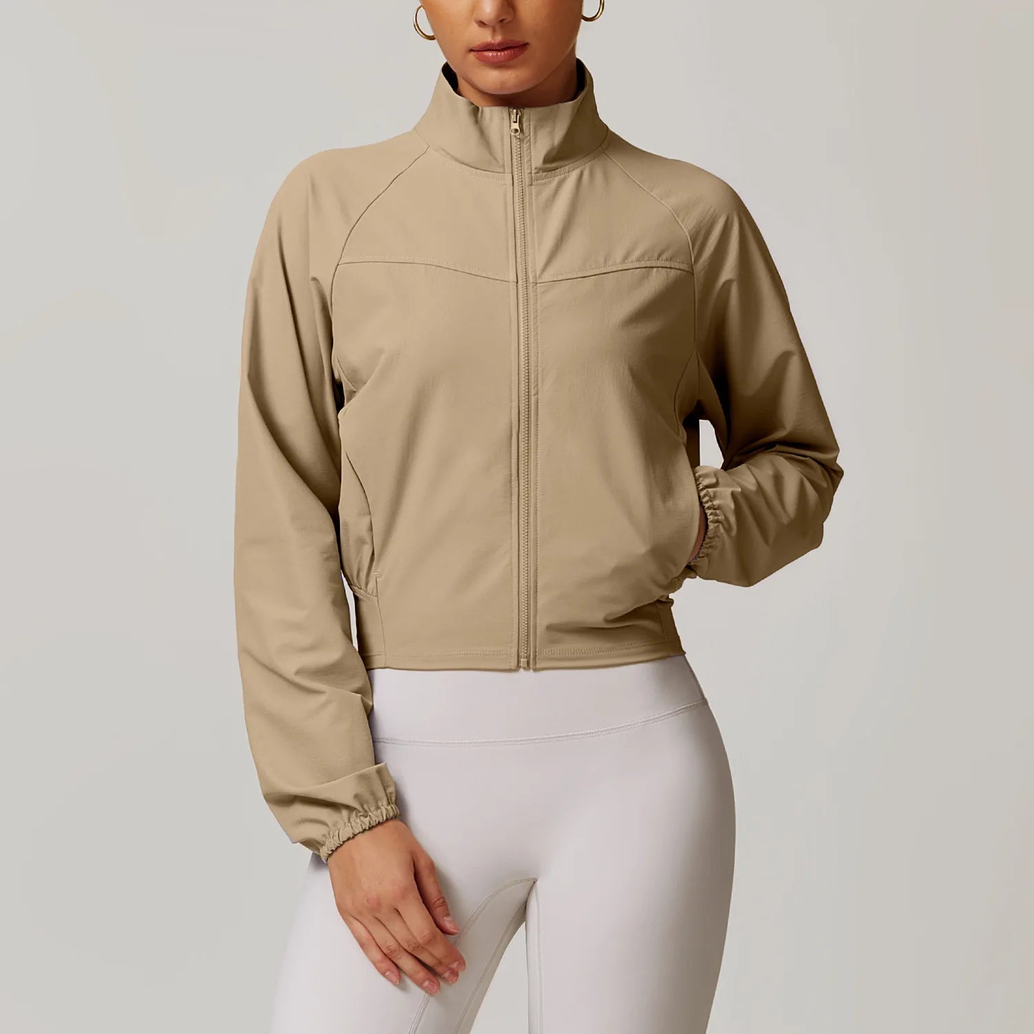 Zip-Up Yoga Jacket for Women