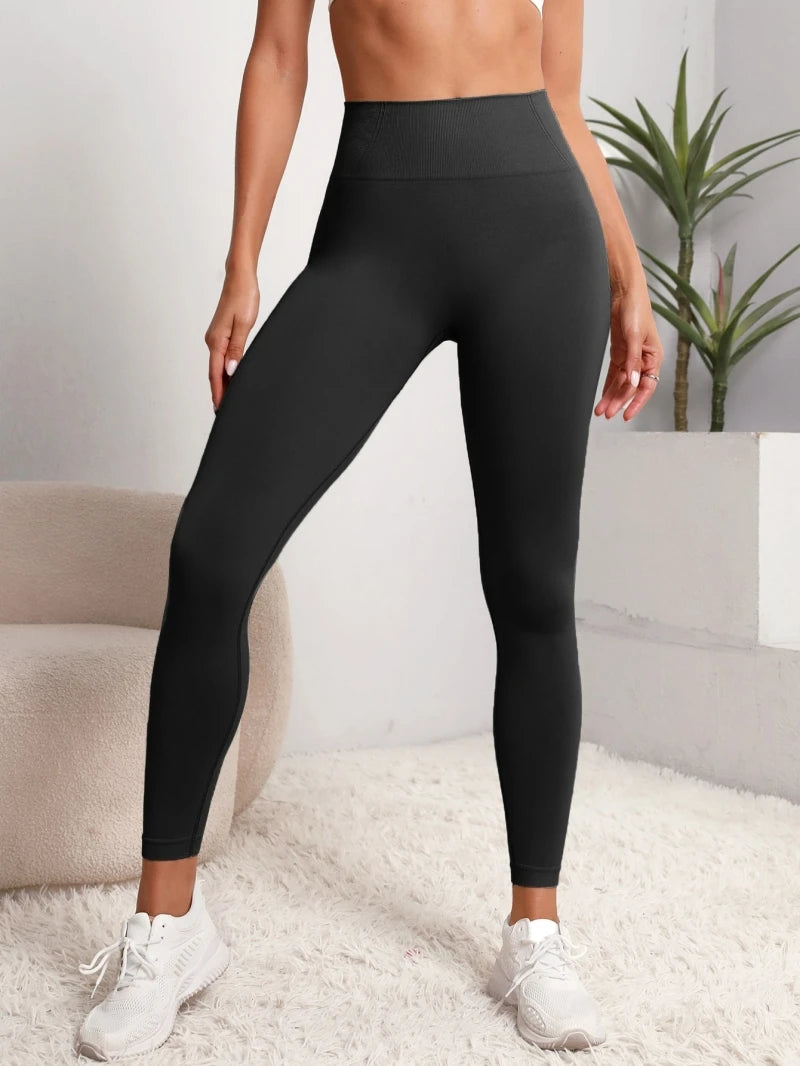 High-Waist Yoga Leggings with Hip Lift