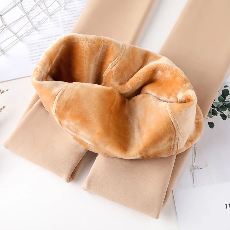 Plus Size  Warm High-Waist Leggings