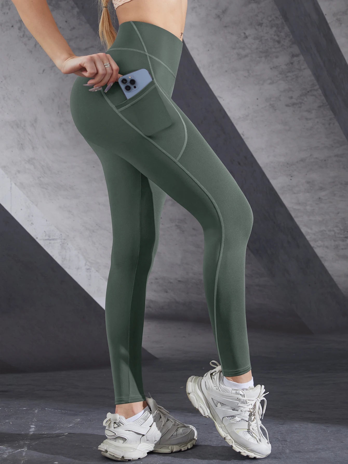 High-Waist Stretch Fitness Pants