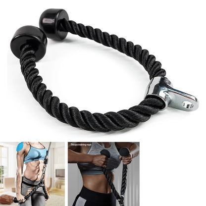 Bicep Tricep Rope Push Pull Down Cord Home Gym Accessories