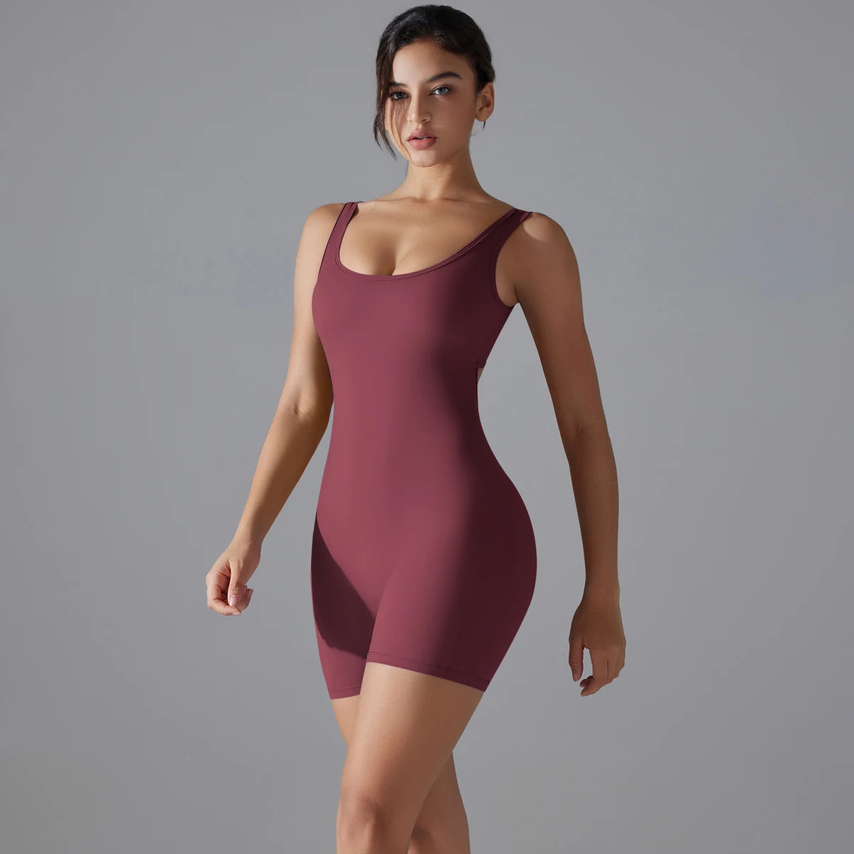 Sleeveless Gym Romper