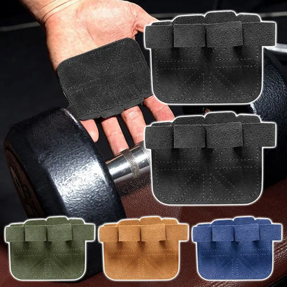 Cowhide Leather Half Finger Training Hand Grips