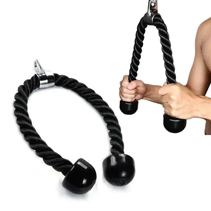 Bicep Tricep Rope Push Pull Down Cord Home Gym Accessories