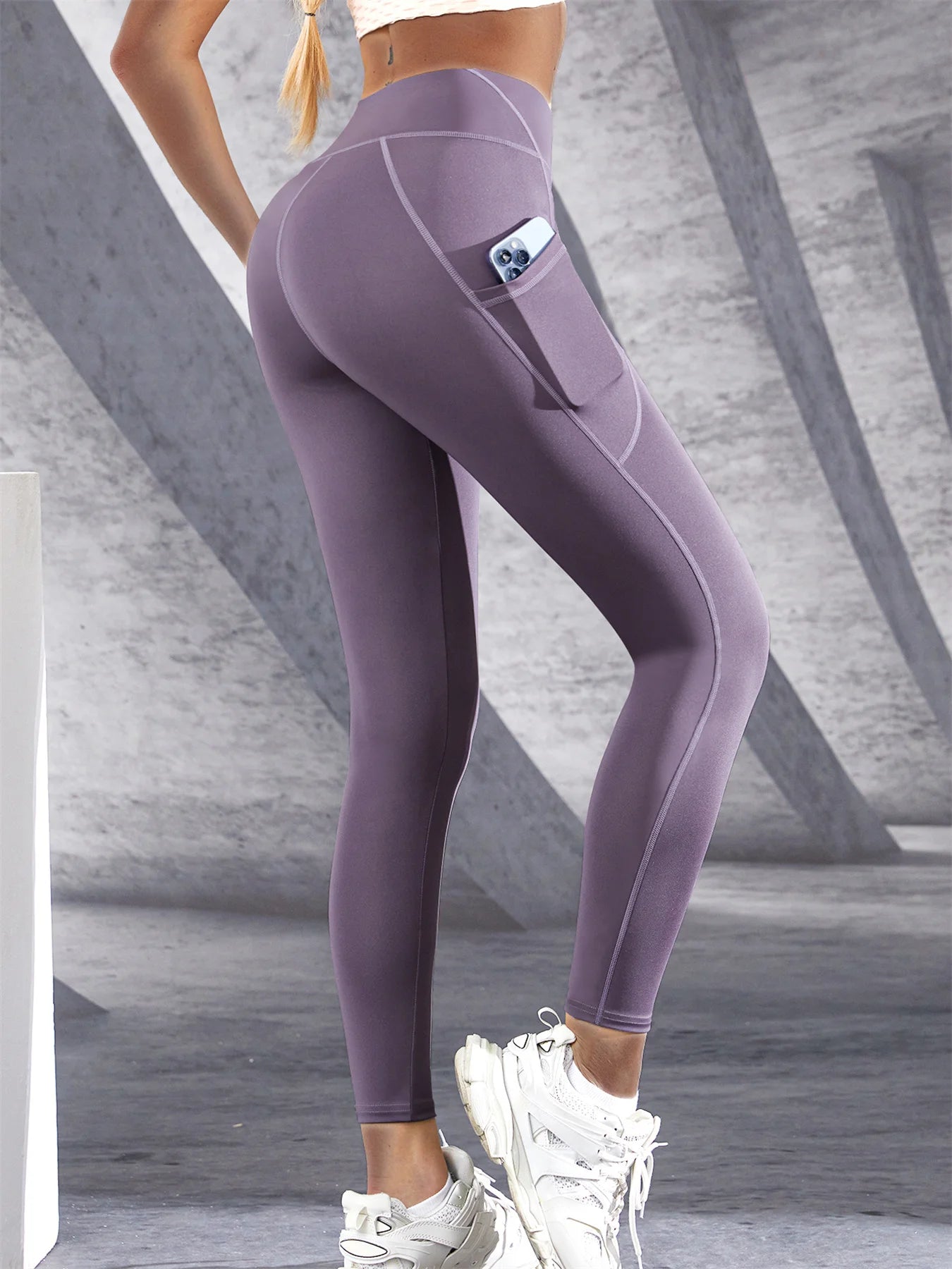 High-Waist Stretch Fitness Pants