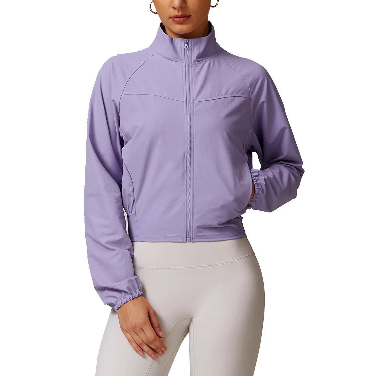 Zip-Up Yoga Jacket for Women