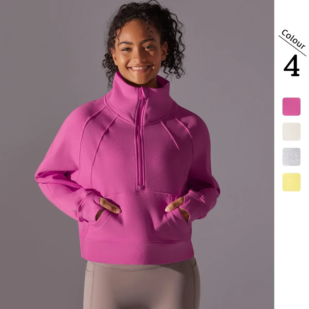 Women's Slim Fit Zip Yoga