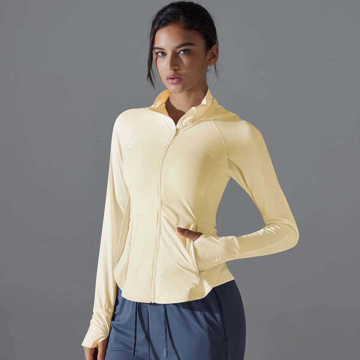 Women's Ice Silk Slim Yoga Jacket