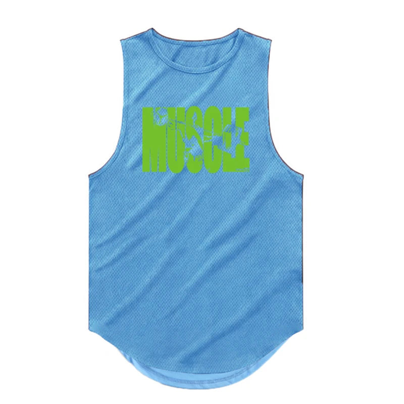 Fitness Bodybuilding Printed Tank Top